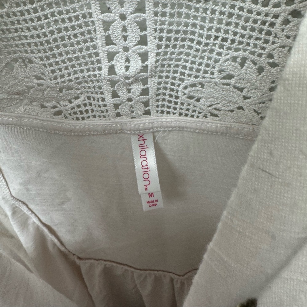 Xhilaration White Lace Up Tank Top - Picture 4 of 6